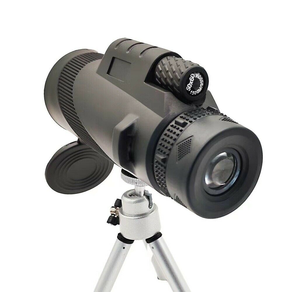 50X60 Zoom Optical HD Lens Monocular Telescope + Tripod + Clip for Cell Phone